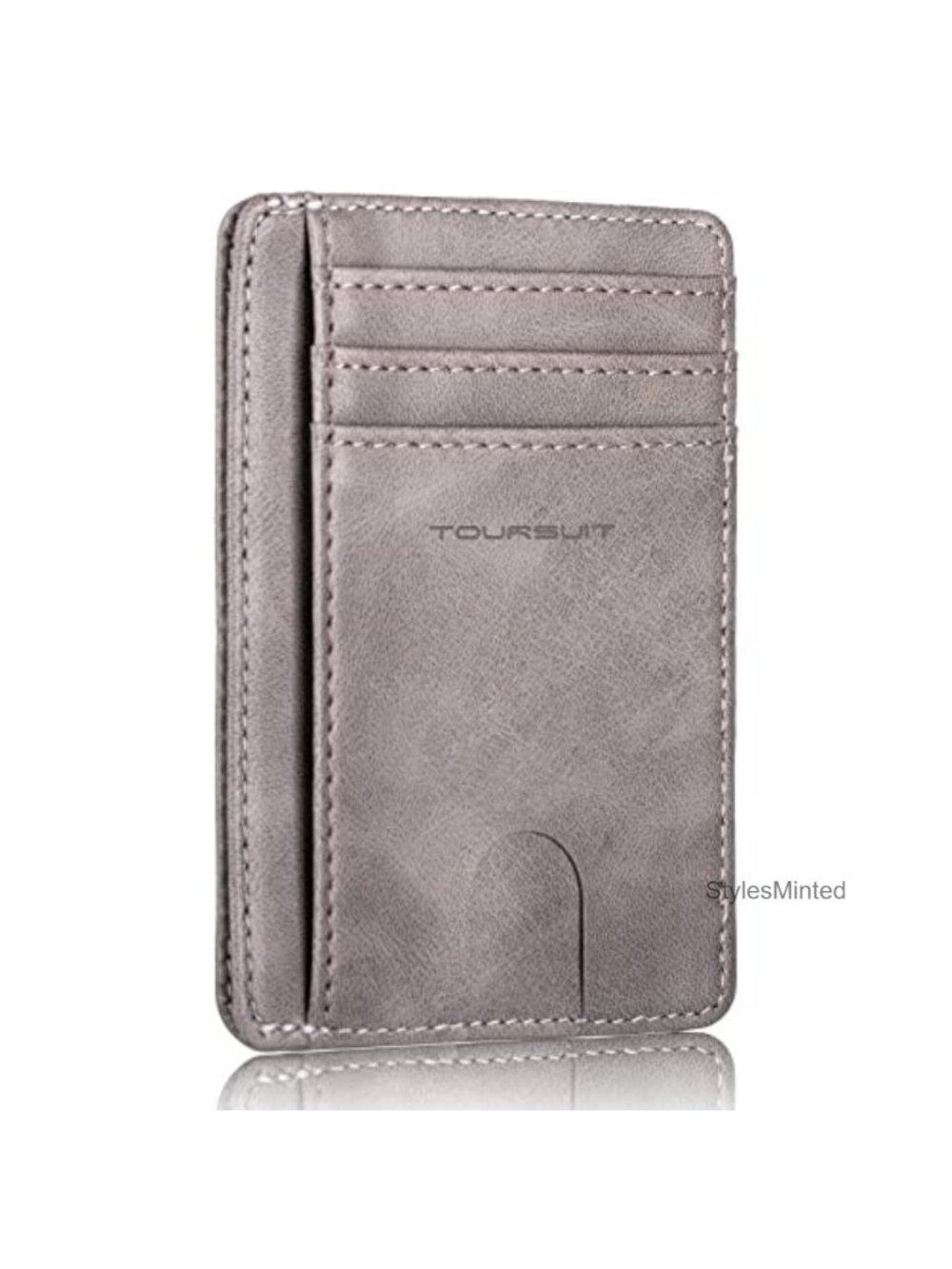 RFID Blocking Minimalist Slim Front Pocket Wallet Card Holder